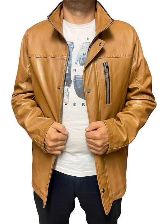Leather Jacket Tabac Brown
