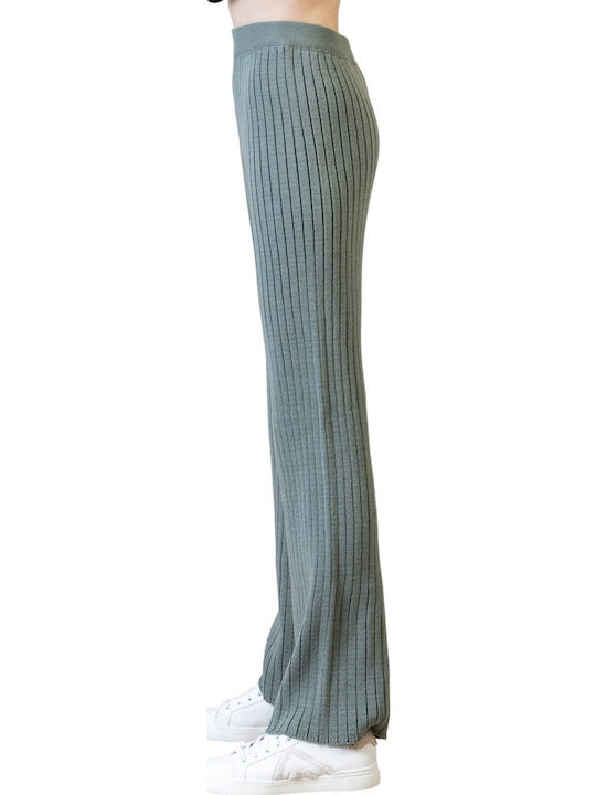 Damen Stoff Hose Grün