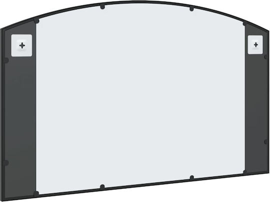 vidaXL Oglindă de Perete cu Negru Ramă din Metalic 60x100cm 1buc
