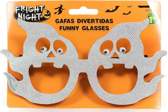 Carnival Glasses White for Halloween Ghost 1pcs (Μiscellaneous Designs)