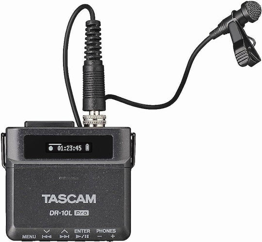 Tascam DR-10 L Pro Monophonic Digital Portable Recorder Battery for Recording on Memory Card with Recording Duration 24.5 Hours and USB Power Supply