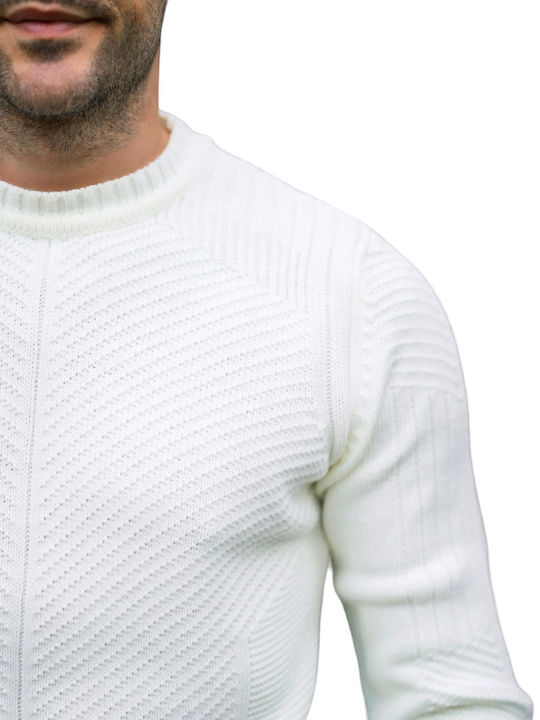 Brokers Jeans Men's Long Sleeve Sweater White