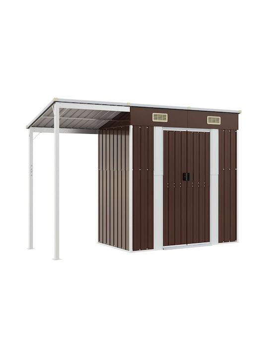 Metallische Gartenhaus Gummierte mit Lüftungsschlitzen M2.77xB1.105xH1.81m