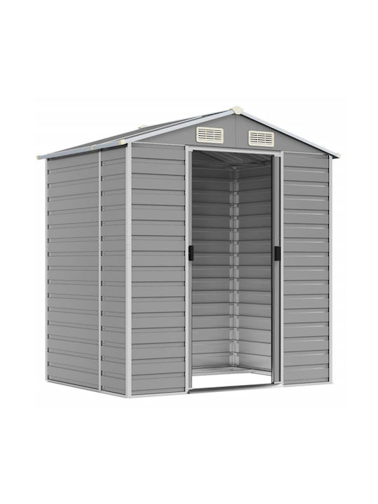 Metallische Gartenhaus Galvanisiert mit Lüftungsschlitzen M1.91xB1.3xH1.98m