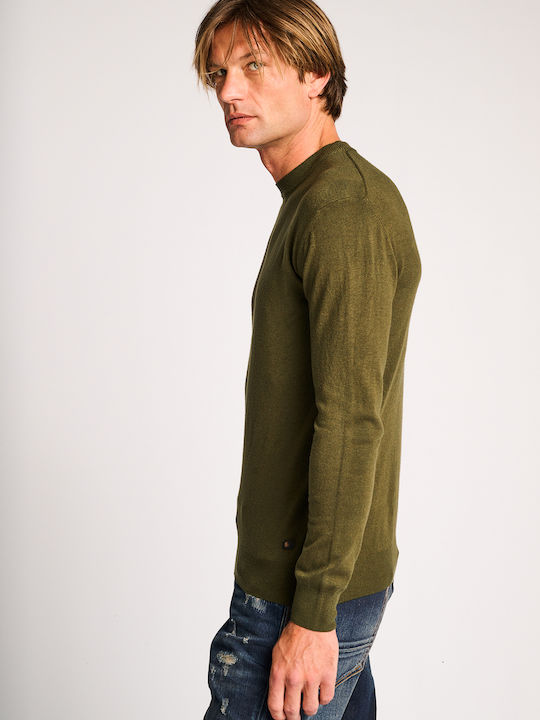 Staff Herren Langarm-Pullover Khaki