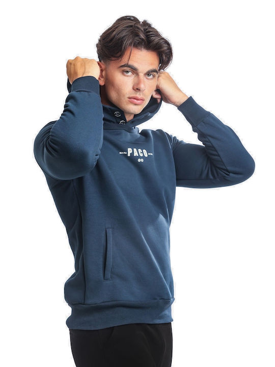 Paco & Co Men's Sweatshirt with Hood Navy Blue