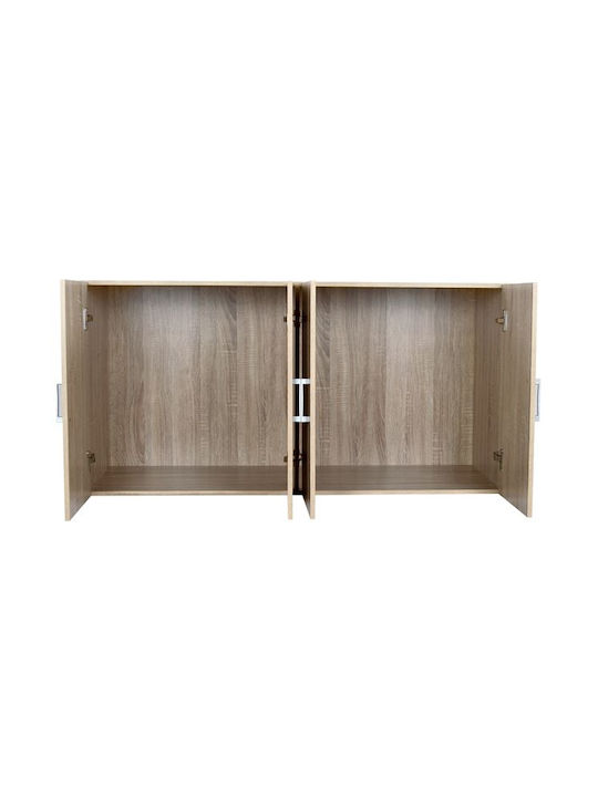 HomeMarkt Fernanda Rectangular Loft Closet made of Particleboard in Beige Color 120x42cm HM352.02 1pcs