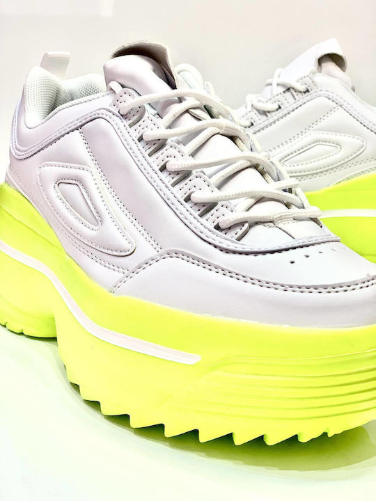 Woman's Fashion Turnschuhe Weiß