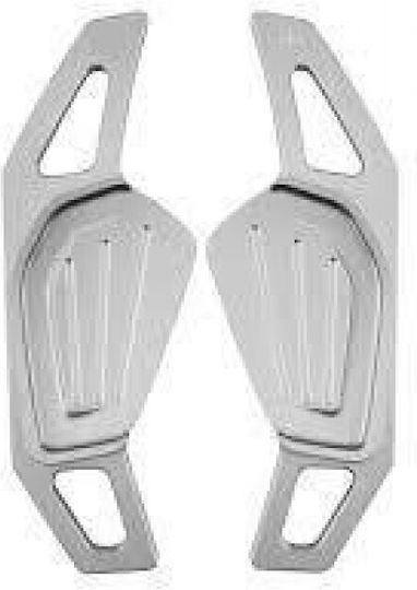 GRP Car Gear Shift Frame Decoration Aluminum Paddles for Skoda Octavia / Karoq / Kodiaq 2021 in Gray Color 1005003828254747-SI
