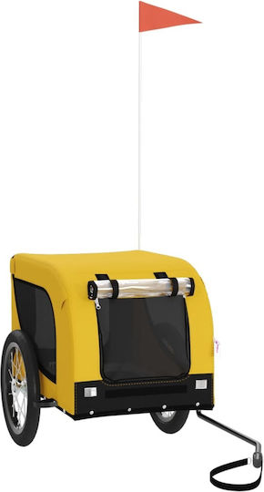 vidaXL Cosul pentru transport câine până la 45kg Galben M124xL66xA65cm.
