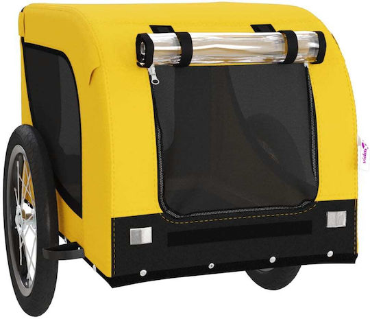 vidaXL Cosul pentru transport câine până la 45kg Galben M124xL66xA65cm.