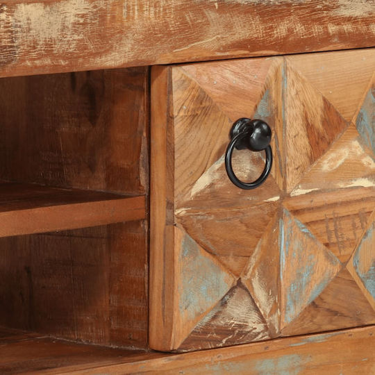 vidaXL TV Stand Made of Solid Wood Multicolour M112xD30xH45cm