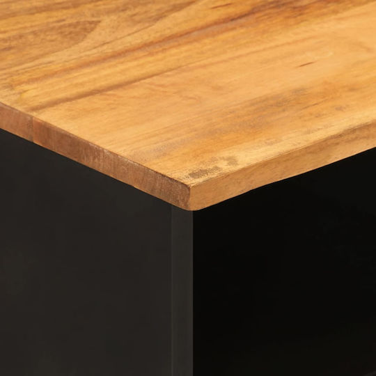 TV Stand Made of Solid Wood Brown L100xD33.5xH46cm