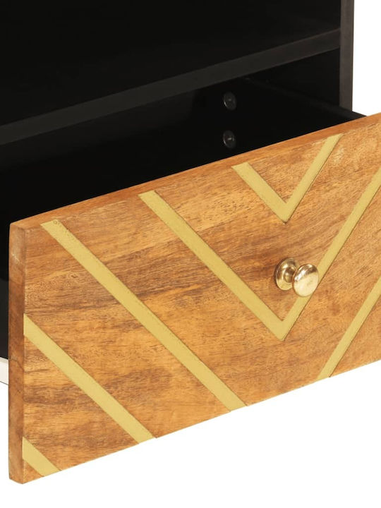 vidaXL TV-Ständer aus Massivholz Braune M80xT33.5xH46cm