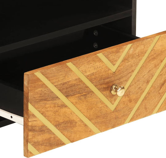 TV Stand Made of Solid Wood Brown L80xD33.5xH46cm