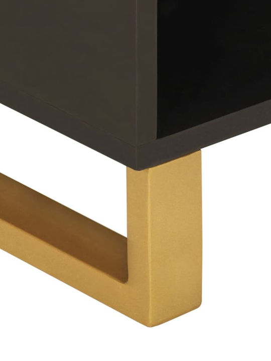 vidaXL TV-Ständer aus Massivholz Braune M80xT33.5xH46cm