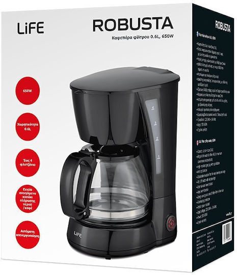 Life Robusta Filterkaffeemaschine 650W