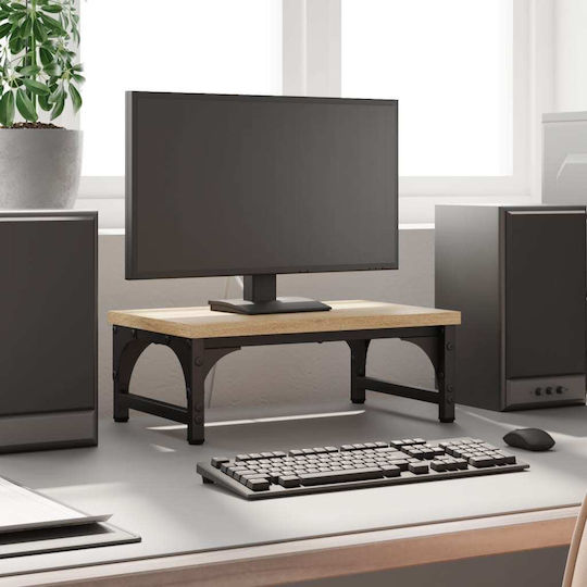 vidaXL Stand Desk Mounted Monitor Oak 37 x 23 x 14 cm from Treated wood Brown (833996)