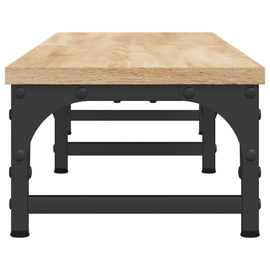 vidaXL Stand Desk Mounted Monitor Oak 105x23x15,5 cm from Treated Wood Brown (834011)