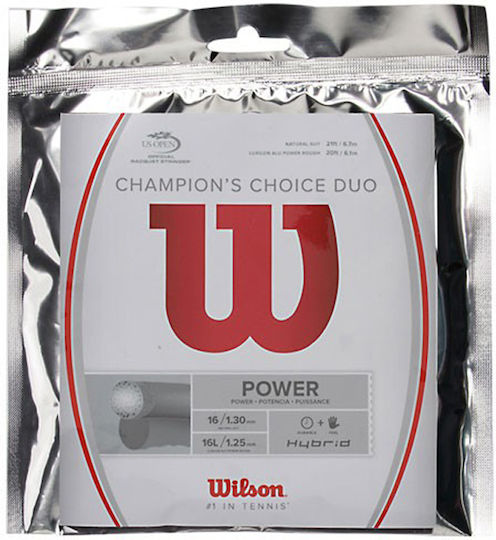 Wilson Champions Choice Tennis Racket String Transparent 12m, Φ1.25mm