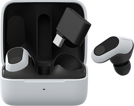 Sony Inzone Buds Bluetooth-Freisprecheinrichtung Kopfhörer mit Schweißresistenz und Ladeetui Weiß