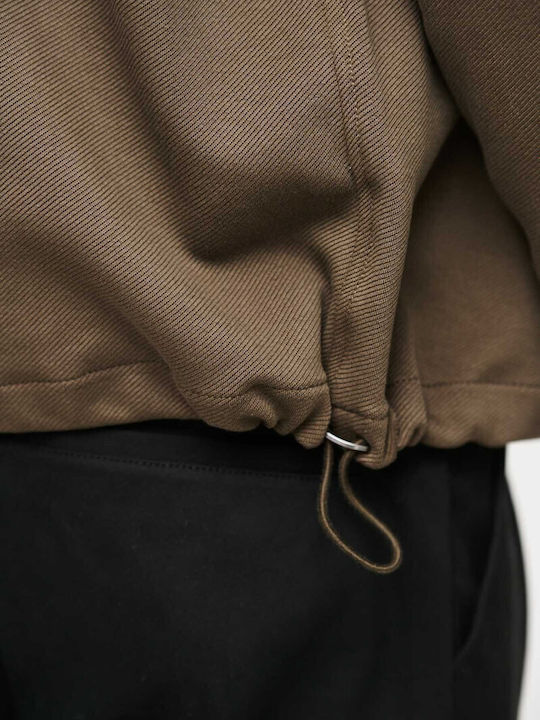 Μακρυμάνικo Overshirt Χακί