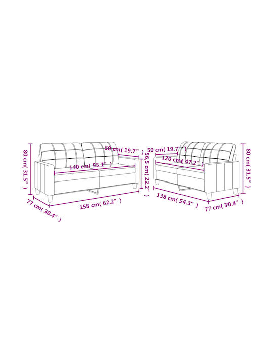 Set de Sufragerie 3-Seater & 2-Seater