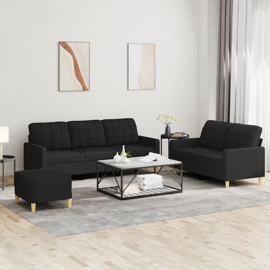 Σετ Σαλονιού 3-Sitzer & 2-Sitzer & Hocker