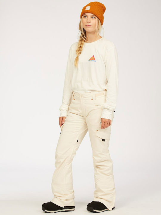 Billabong Nela U6PF21BIF0_0092 Pantaloni de schi și snowboard pentru femei Ski & Snowboard Alb