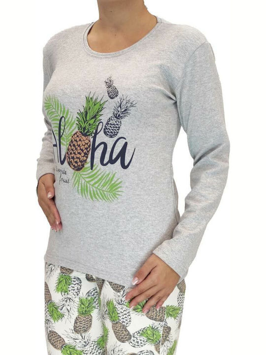 Goodnight Winter Women's Pyjama Set Gray