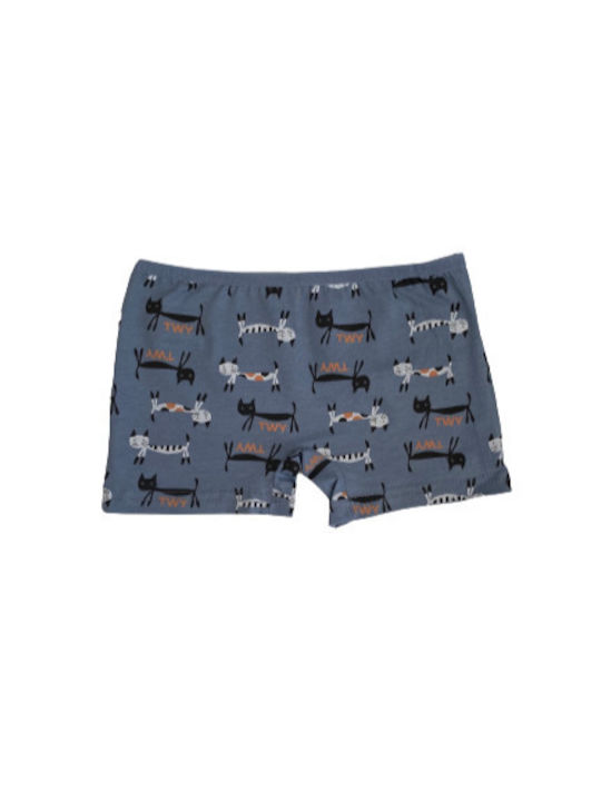 Kal-tsa Kids Set with Boxers Blue 2pcs