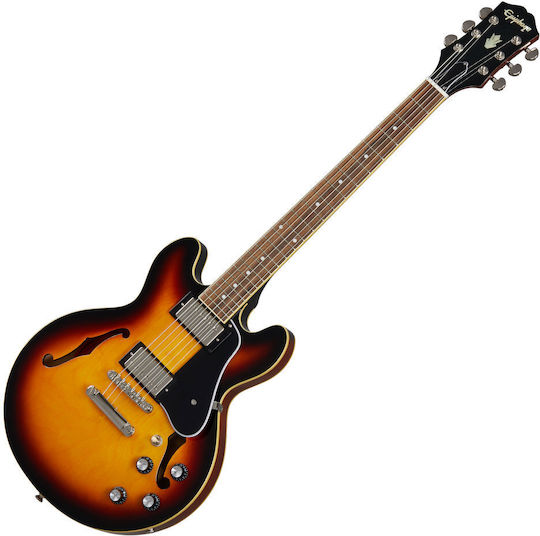 Epiphone ES-339 Електрическа Китара ES с HH Конфигурация на Пикапите Реколта Sunburst