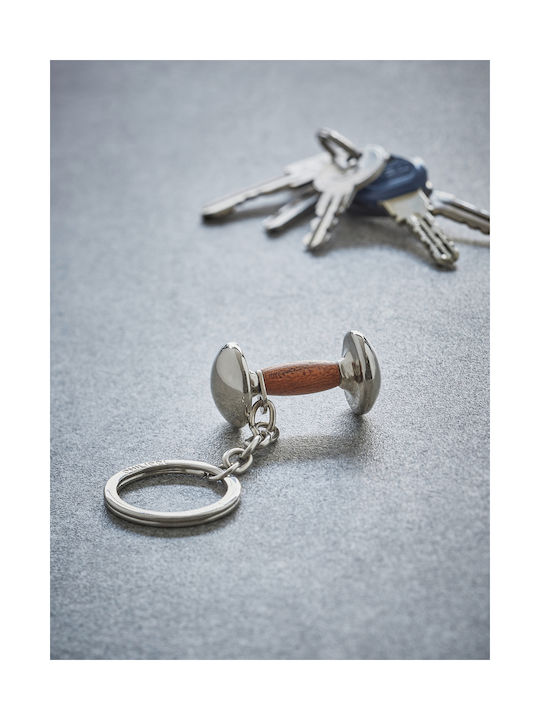 Philippi Keychain Wooden Silver