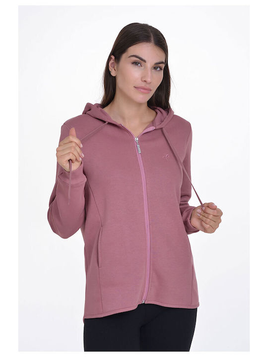 Long Women's Cardigan Pink