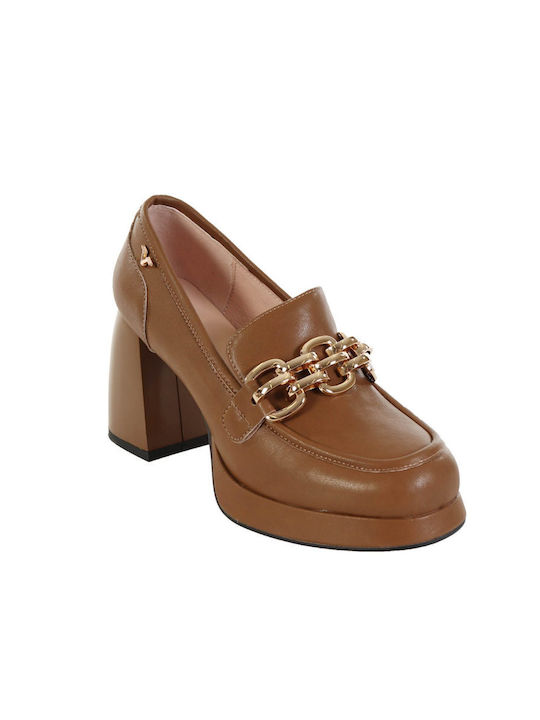 19V69 Brown Heels