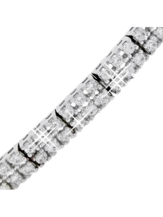 Xrisokosmima Bracelet Riviera made of White Gold 14K