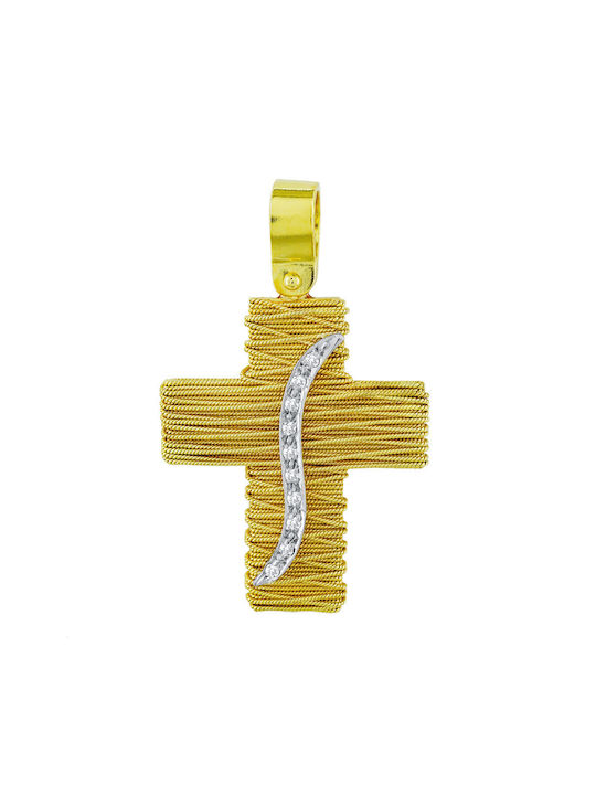 Kiriakos Gofas Women's Gold Cross 18K Double Sided