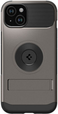 Spigen Slim Armor MagFit Plastic Back Cover Durable Gunmetal (iPhone 15 Plus)