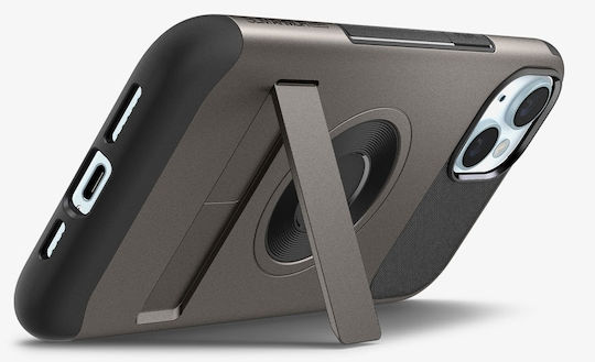 Spigen Slim Armor MagFit Back Cover Plastic 2mm Gunmetal (iPhone 15)