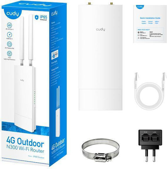 Cudy LT400 Outdoor v1 Ασύρματο 4G Router Wi‑Fi 5