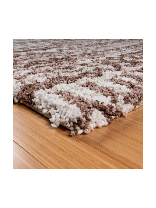Saray Home Moroccan Teppich Rechteckig Zottelig Synthetisch,Polyester/Cotton/Leather Orange