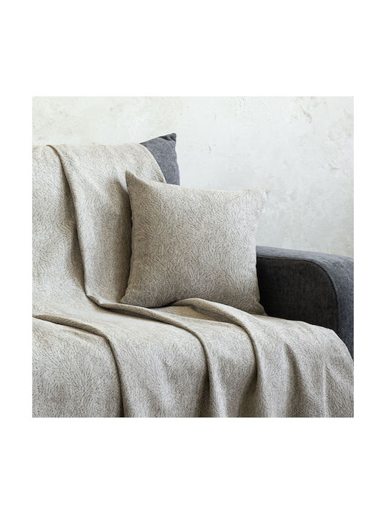 Nima Sofa Cushion Satori 100% Cotton Taupe 45x45cm