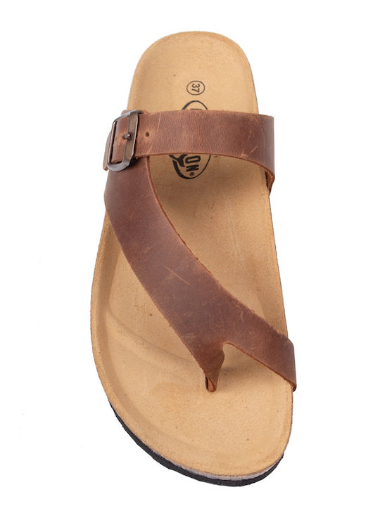 Battle Leather Women's Flat Sandals Anatomic Apure Marron