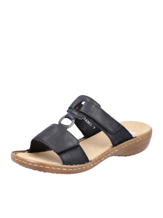 Women's Flat Sandals in Black Color