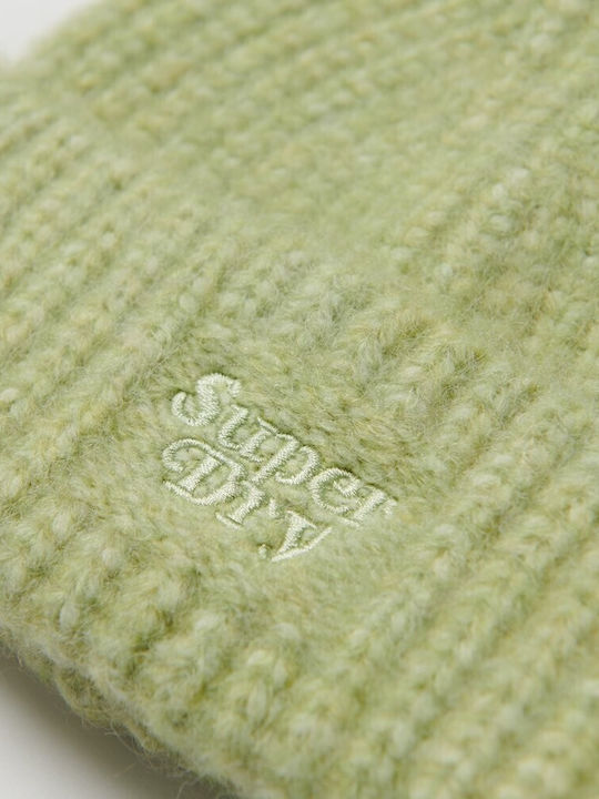 Superdry Ribbed Beanie Cap Green