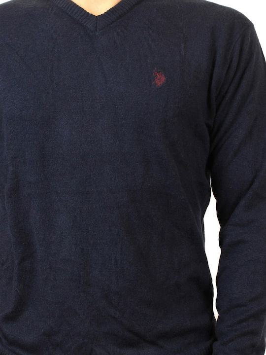 U.S. Polo Assn. Bluza Bărbătească cu Mânecă Lungă Polo Neagră