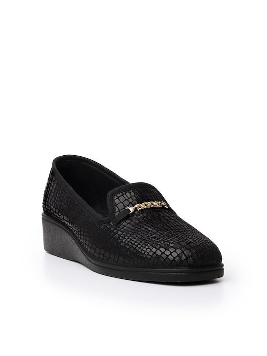 Tassopoulos Anatomic Women's Canvas Slip-Ons Black