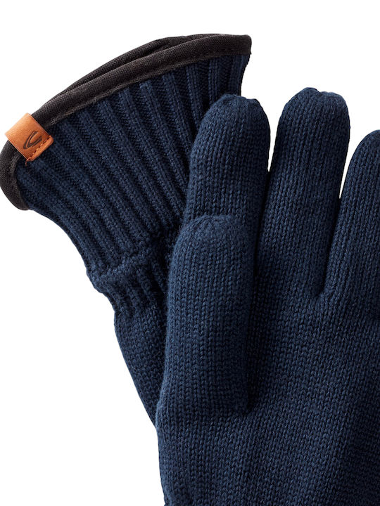 Blau Gestrickt Handschuhe
