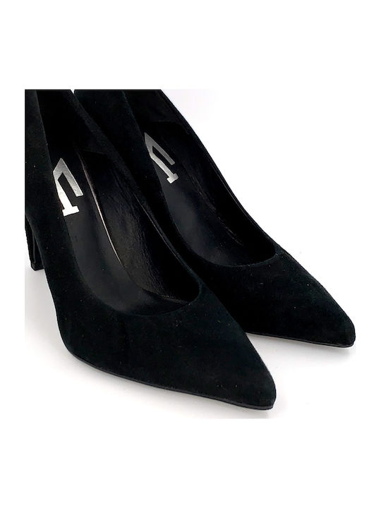 Black Heels 72-2 Black Velvet