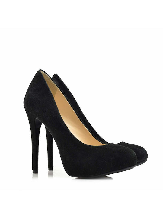 Jessica Simpson Suede Stiletto Black High Heels Natalli